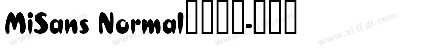 MiSans Normal小米公司字体转换